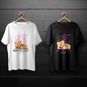 طرح لایه باز خرس تدی با نوشته بهترین آرزو برای چاپ روی انواع تیشرت